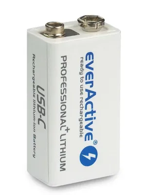 Akum. everActive 6F22/9V Li-Ion 7.4V 550mAh su USB-C
