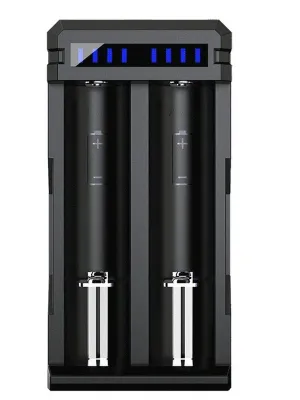 Akumuliatorių įkroviklis XTAR FC2 Li-Ion/NiMh 10440/26650 USB-C