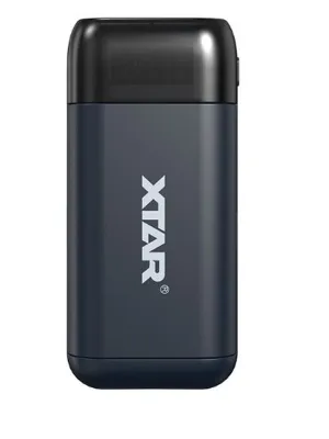 Akumuliatorių įkroviklis XTAR PB2SL Li-Ion 18650-21700 USB QC3.0 su nešiojamo įkroviklio ("powerbank")  funkcija