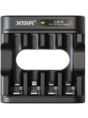Akumuliatorių įkroviklis LC4 Li-Ion 1.5A AA/AAA USB-C LED