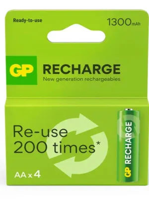 Akum. GP Recharge NiMH  AA 1300mAh EB4