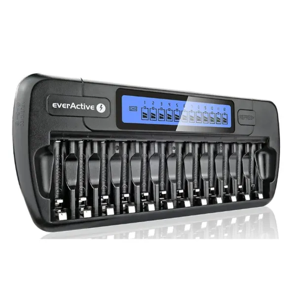 Akumuliatorių  įkroviklis NC-1200 everActive Ni-Mh 12 kanalų