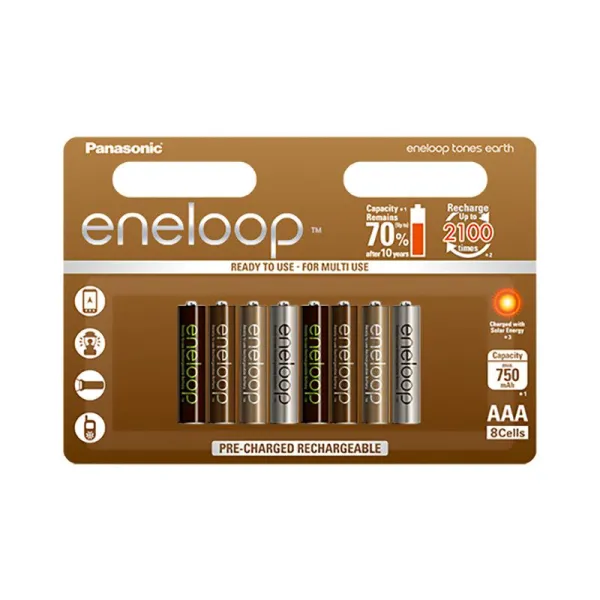 Akum. Eneloop earth HR03 AAA 750 mAh 8BE