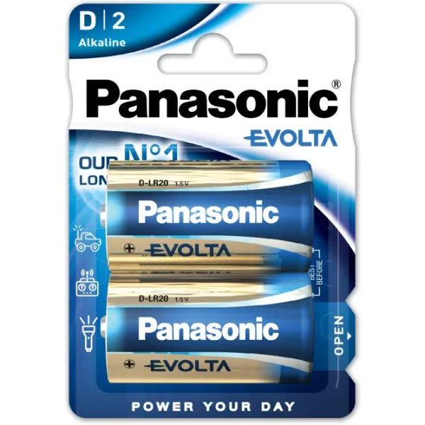 Produktas Panasonic Evolta LR20 (D) Paveikslėlis