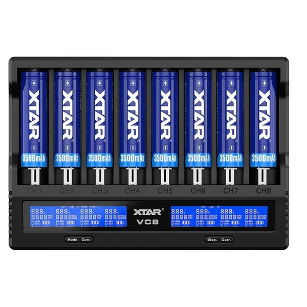 Produktas Akumuliatorių XTAR VC8 Li-Ion/NiMh 18650/26650 USB-C Paveikslėlis