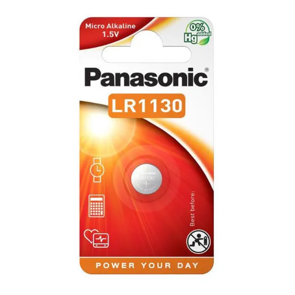 Produktas Baterija Panasonic LR1130 (LR54, AG10) 1BP Paveikslėlis