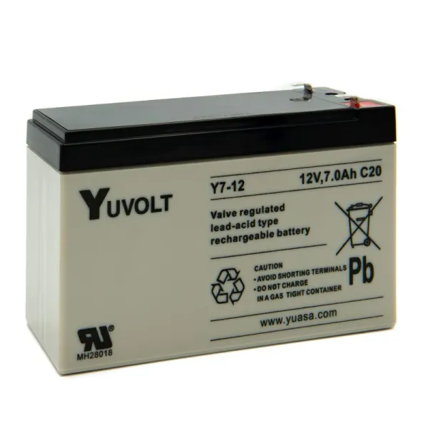 Produktas Akumuliatorius Yuasa YUVOLT 12 V 7 Ah Paveikslėlis