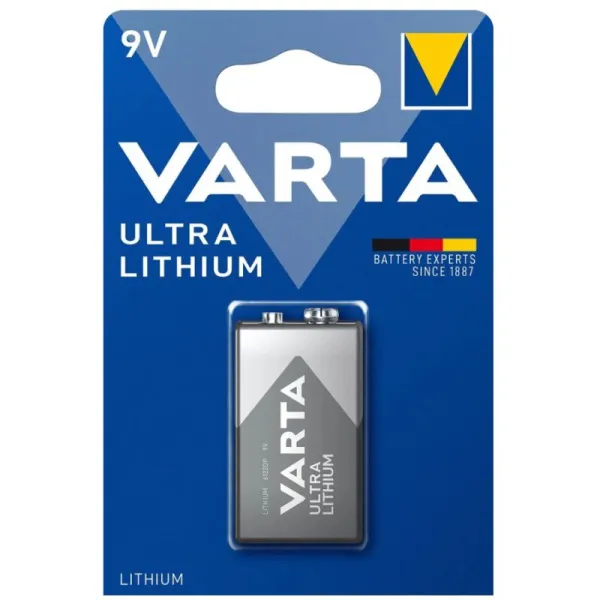 Produktas Varta Ultra Lithium 6F22/9V Paveikslėlis