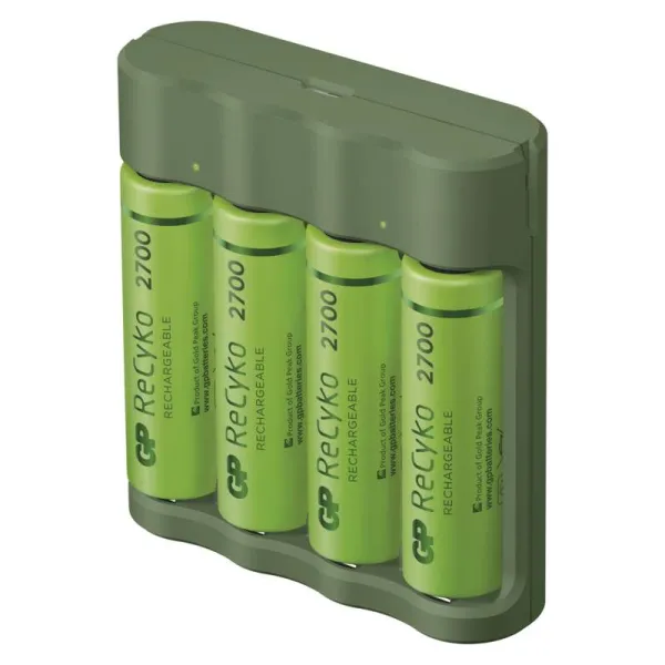 Įkroviklis GP B421 ReCyko, 4xAA 2700