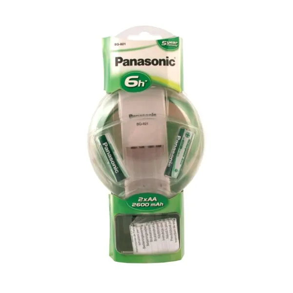 Produktas Baterijų įkroviklis 2 x AA 2600 mAh Paveikslėlis