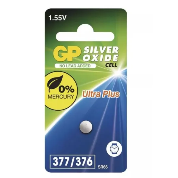 Produktas Baterija GP 377F (SR66, AG4) Paveikslėlis
