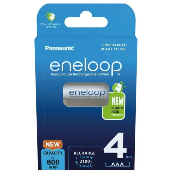 Produktas Akum. Eneloop HR03 800 mAh (AAA) 4BE Paveikslėlis