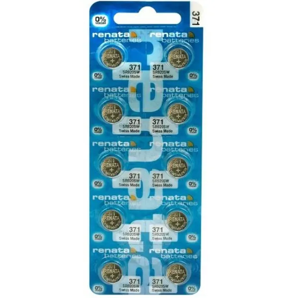 Produktas Baterija Renata 371 (SR69, SR920SW, AG6) Paveikslėlis