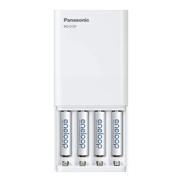Baterijų įkroviklis (powerbank) Panasonic CC87 + 4 x AA 2100 mA
