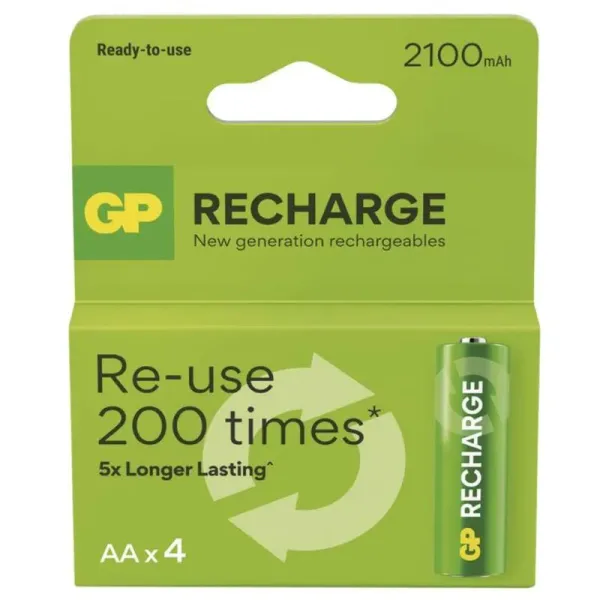 Akum.  GP Recharge NiMH  AA 2100mAh EB4