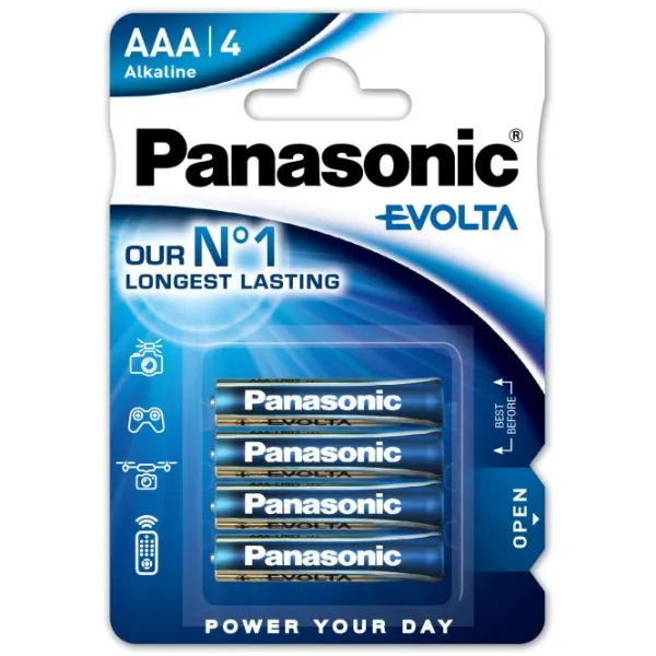 Produktas Panasonic Evolta LR03 (AAA) Paveikslėlis