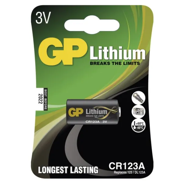 Produktas GP CR123A Paveikslėlis