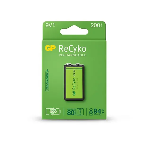 Akum. GP ReCyko NiMH  9V 200mAh EB1