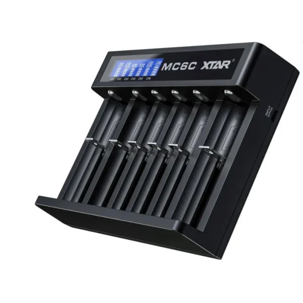 Akumuliatorių įkroviklis XTAR MC6C Li-Ion/Ni-Mh USB-C