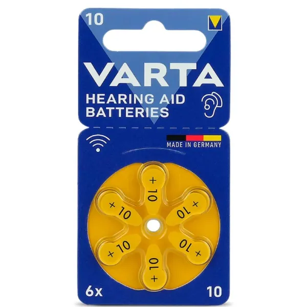 Baterija klausos aparatams VARTA Zinc-Air 10
