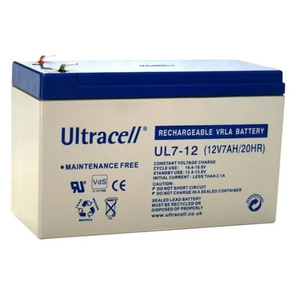 Produktas Akumuliatorius Ultracell 12 V 7 Ah Paveikslėlis