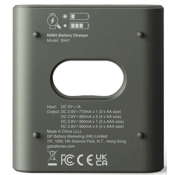 Produktas Įkroviklis GP ReCyko B441 4xAA 2100 mAh Paveikslėlis