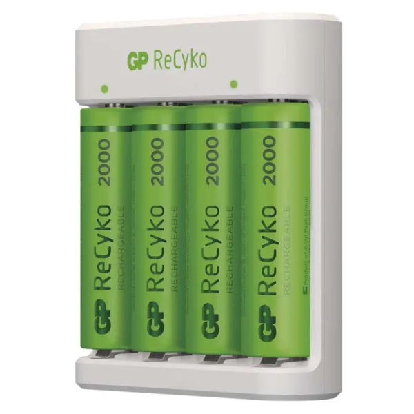 Įkroviklis GP ReCyko E411, 4xAA 2100 mAh
