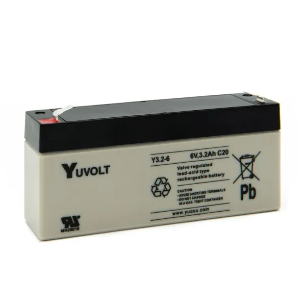 Produktas Akumuliatorius Yuasa YUVOLT 6 V 3.2 Ah Paveikslėlis