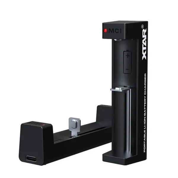 Akumuliatorių įkroviklis XTAR MC1-C Li-Ion 18650-26650 USB-C