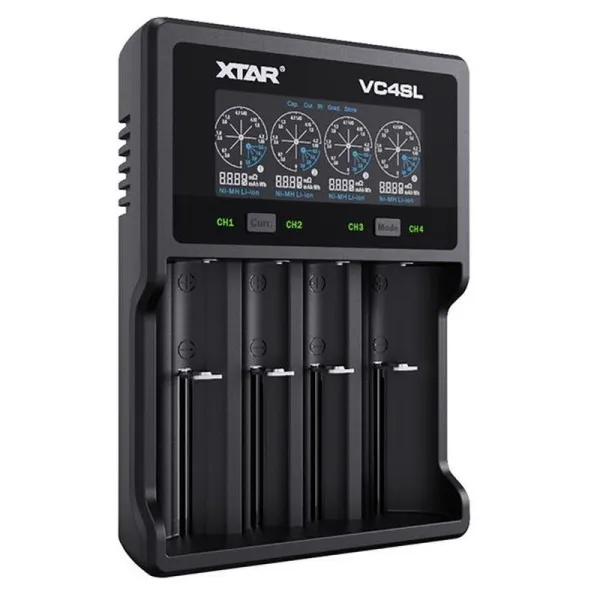 Produktas Akumuliatorių  įkroviklis XTAR VC4SL Li-Ion/NiMh 18650/32650 USB-C Paveikslėlis