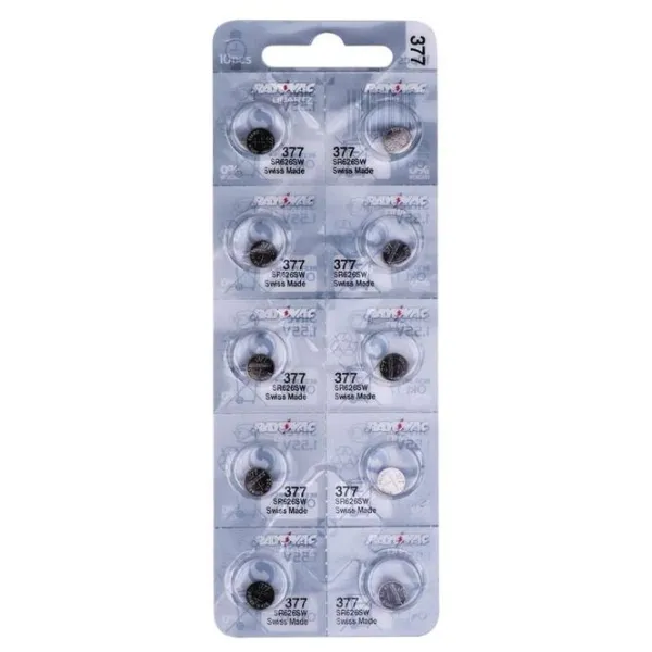 Produktas RAYOVAC 377 (SR66, SR626, AG4) -C10 Paveikslėlis