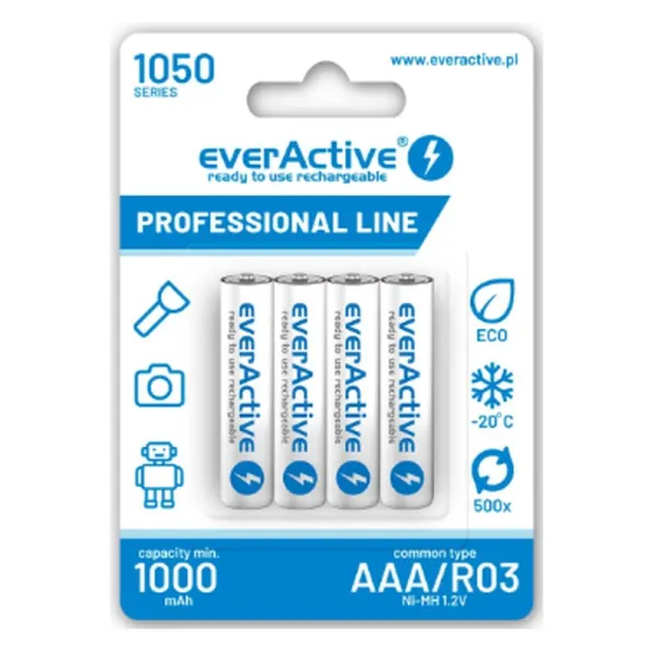 Produktas Akum. everActive HR03 (AAA) 1.2V 1050mAh Paveikslėlis