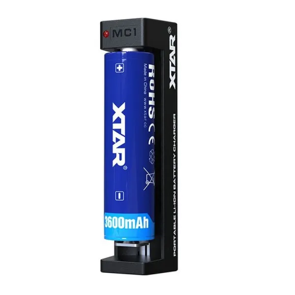 Produktas Akumuliatorių įkroviklis XTAR MC1-C Li-Ion 18650-26650 USB-C Paveikslėlis