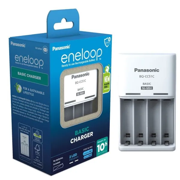 Baterijų įkroviklis Panasonic eneloop BQ-CC51 EKO