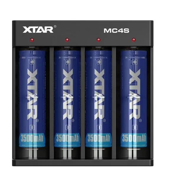 Produktas Akumuliatorių įkroviklis XTAR MC4S Li-Ion-NiMh 18650/26650 USB-C Paveikslėlis