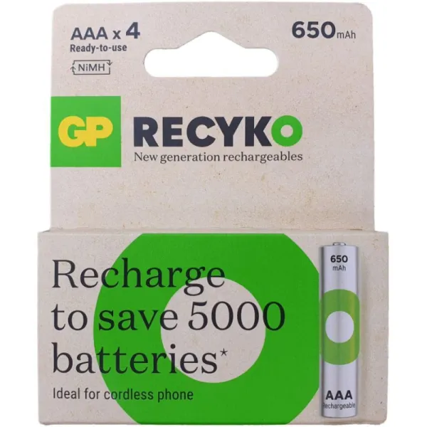 Akum. GP ReCyko NiMH  AAA 650mAh EB4
