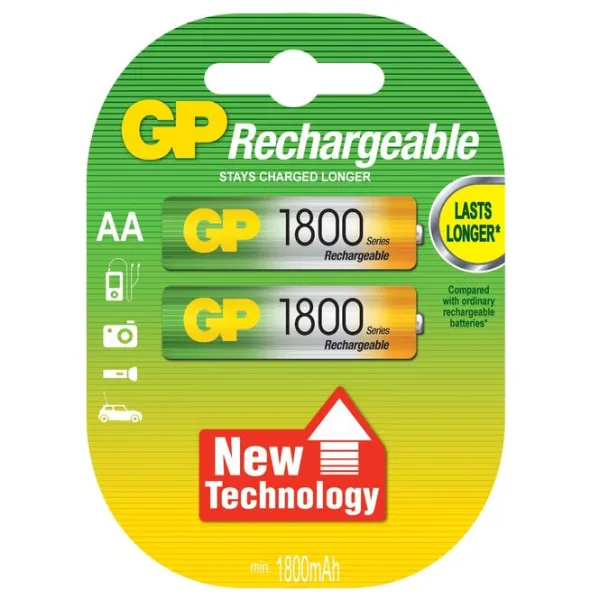 Produktas Akum. GP NiMH LSD 1800 mAh (AA) Paveikslėlis