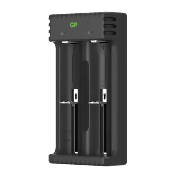 Produktas Įkroviklis GP Li-ion + 2x18650 2600mAh su apsauga Paveikslėlis