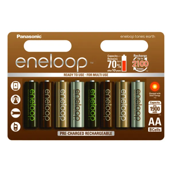 Akum. Eneloop earth HR6 AA 1900 mAh 8BE