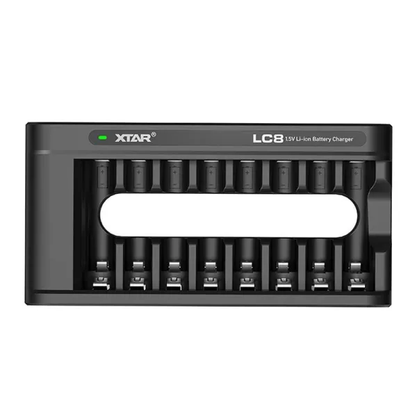 Akumuliatorių įkroviklis XTAR LC8 Li-Ion 1.5A AA/AAA USB-C