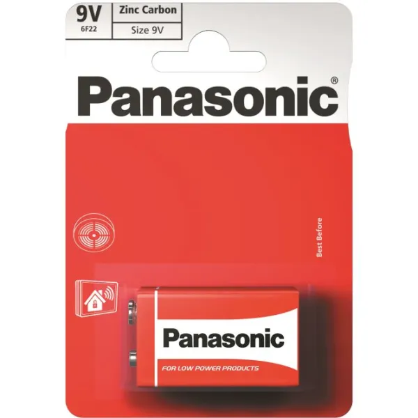 Produktas Panasonic Red Zinc 6F22 (9V) Paveikslėlis