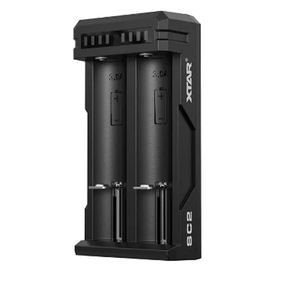 Produktas Akumuliatorių  įkroviklis XTAR SC2 Li-Ion 18650-21700 3A max. USB-C greito įkrovimo Paveikslėlis