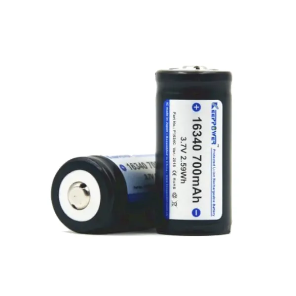 Produktas Akum.Li-Ion 16340(CR123)  3.7 V 700 mAh Paveikslėlis