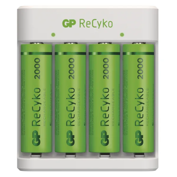 Produktas Įkroviklis GP ReCyko E411, 4xAA 2100 mAh Paveikslėlis