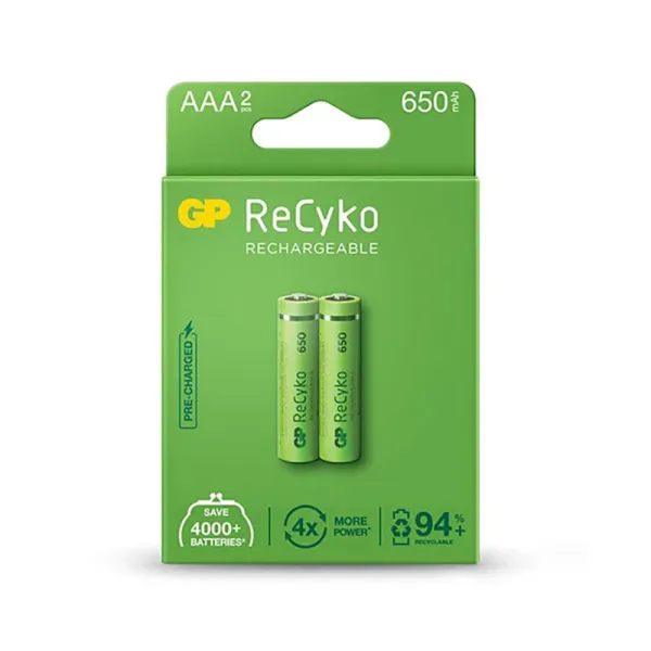 Akum. GP ReCyko NiMH  AAA 650mAh EB2