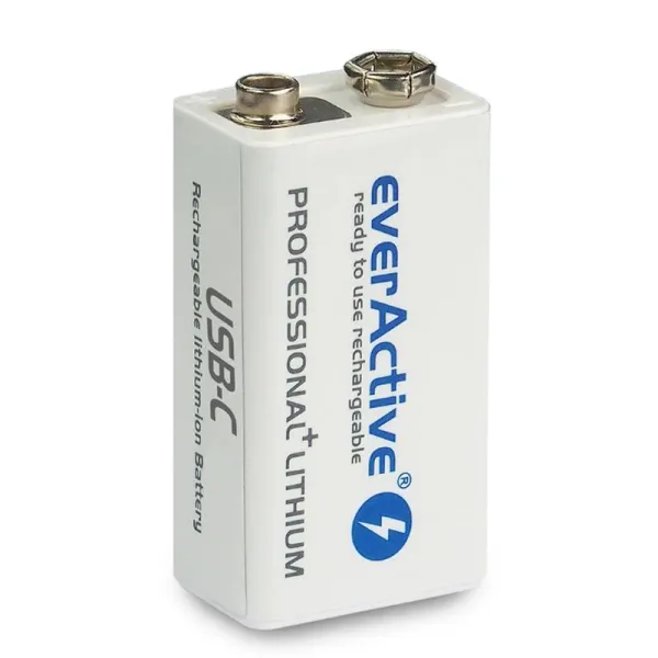 Akum. everActive 6F22/9V Li-Ion 7.4V 550mAh su USB-C