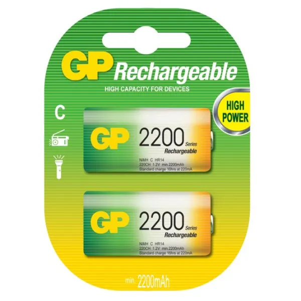 Produktas Akum. GP NiMH 2200 mAh (C) Paveikslėlis