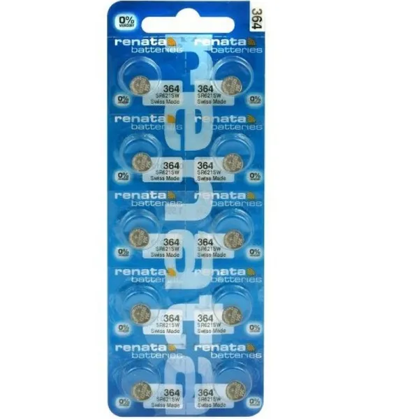 Produktas Baterija Renata 364 (SR60, SR621SW, AG1) Paveikslėlis