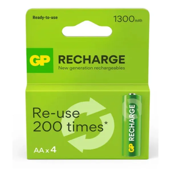 Akum. GP Recharge NiMH  AA 1300mAh EB4