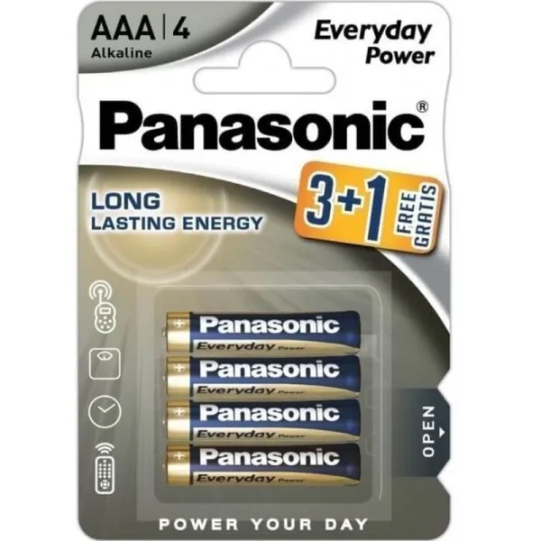 Produktas Panasonic Everyday LR03 (AAA) 3+1 Paveikslėlis